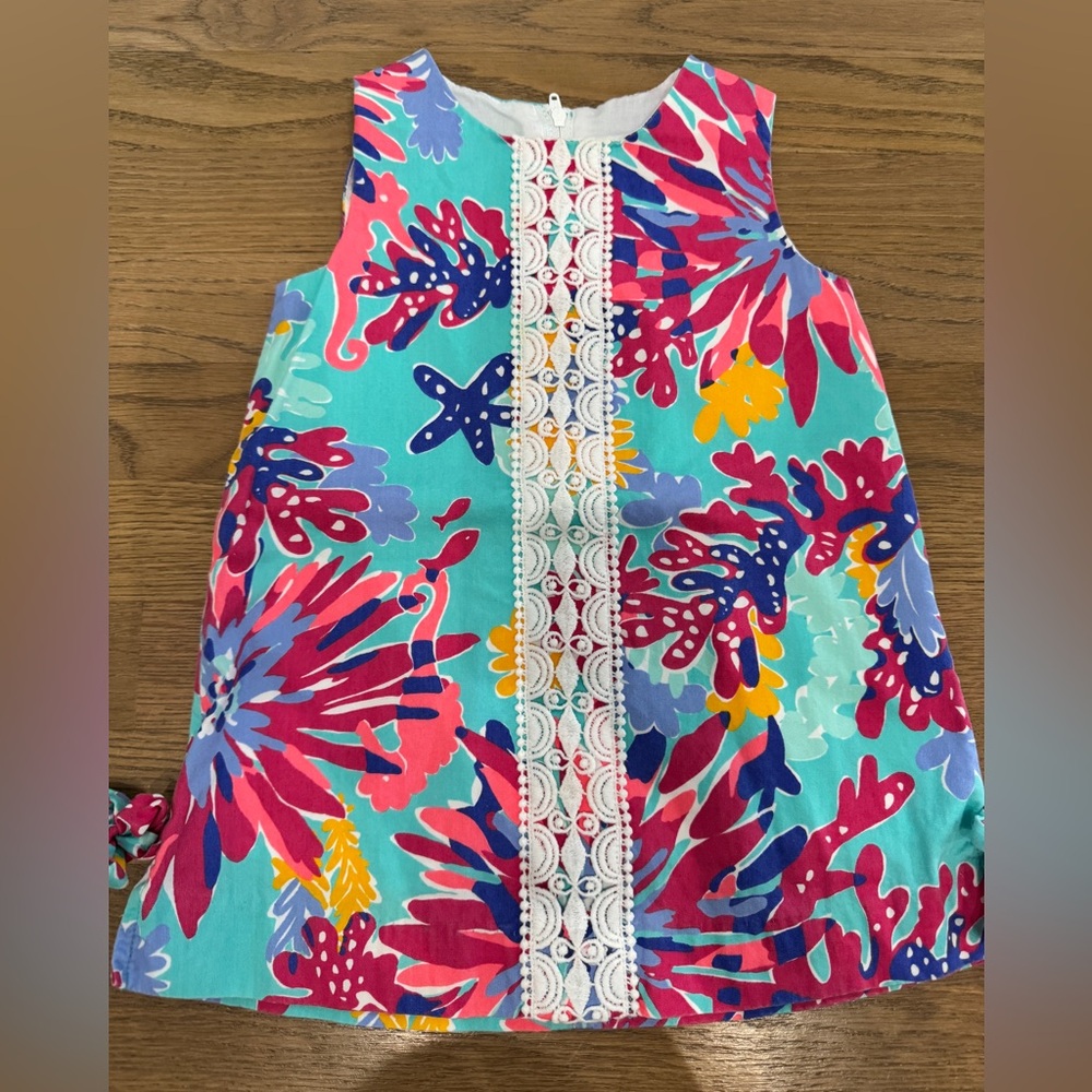 Lilly Pulitzer Multicolor Floral Kids Dress- size 2, very good condition